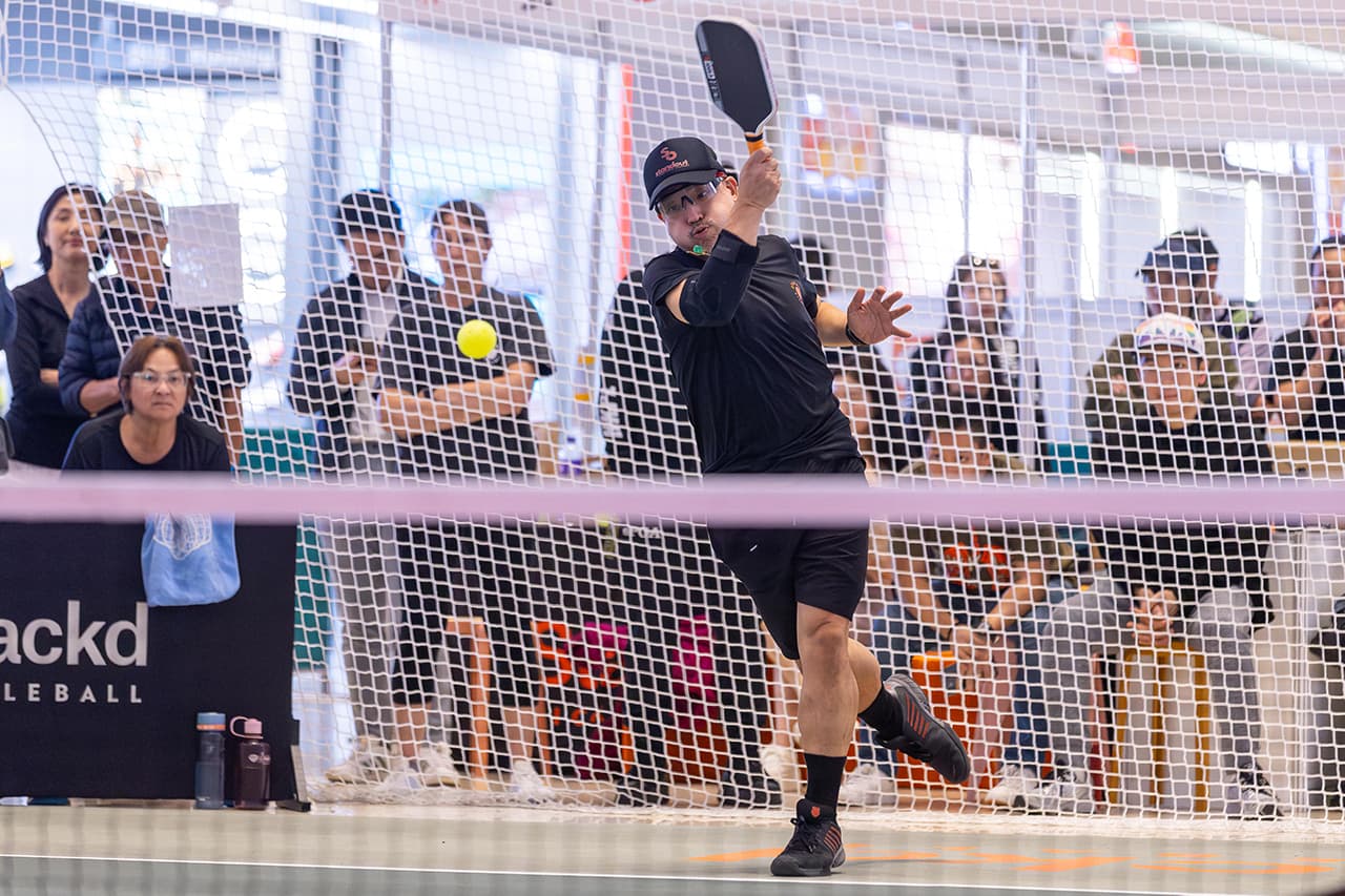 Hong Kong Pickleball League players competing in Division A and B matches